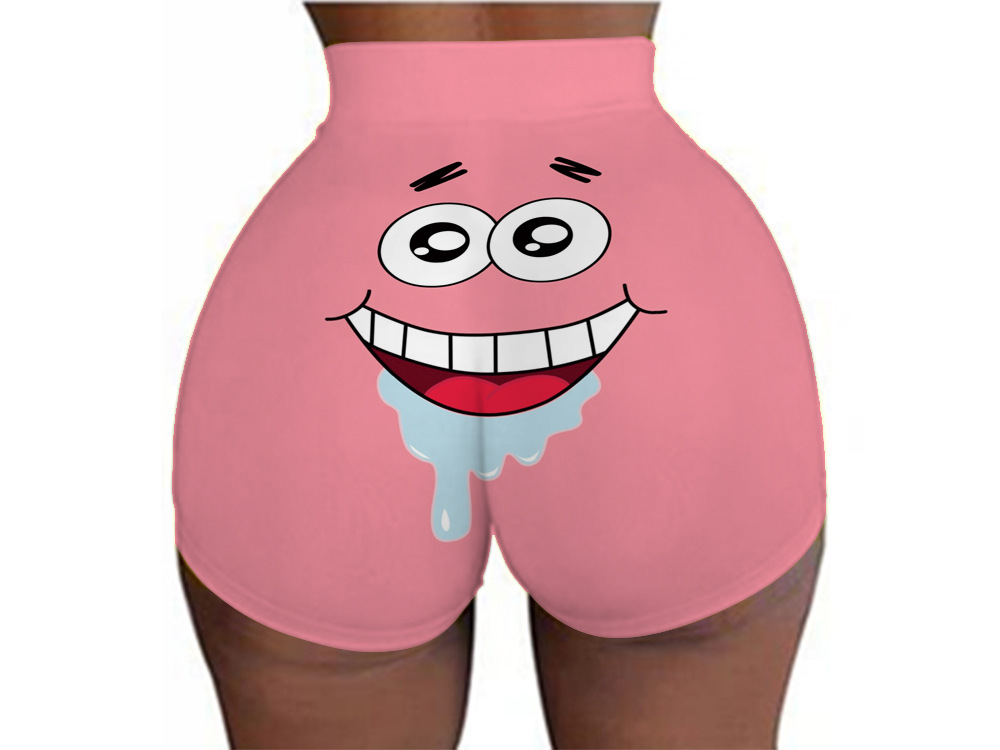 Pantalones cortos de cadera deportivos casuales de camuflaje con estampado digital europeo y americano, las mujeres pueden pedir una pieza