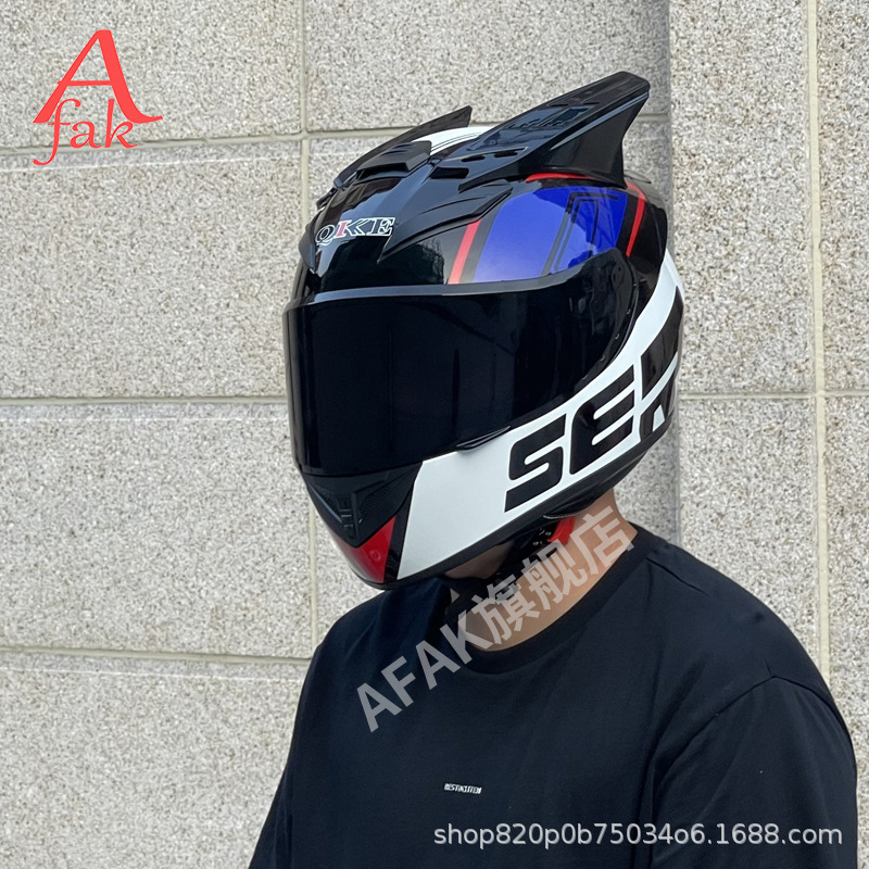 Casco de motocicleta de fábrica 3C certificado para hombres y mujeres invierno antiniebla casco de seguridad de motocicleta eléctrica entrega de una sola pieza