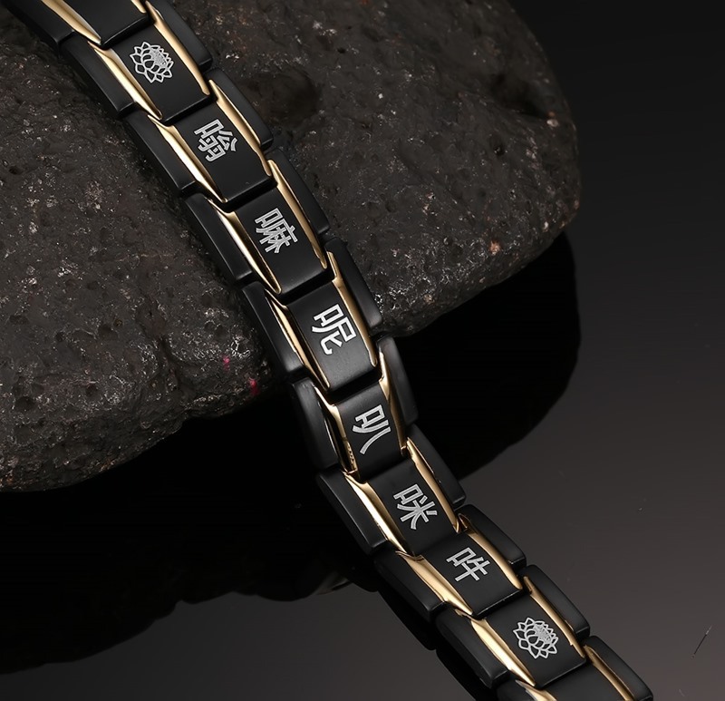 57g Weight Bracelets Classification Business Occasion 304 Stainless Steel Material Geometric Pattern Men'S Gender Plating Design Fashion Style Fashion Geometric Stainless Steel Bracelets Plating Stainless Steel Bracelets 9