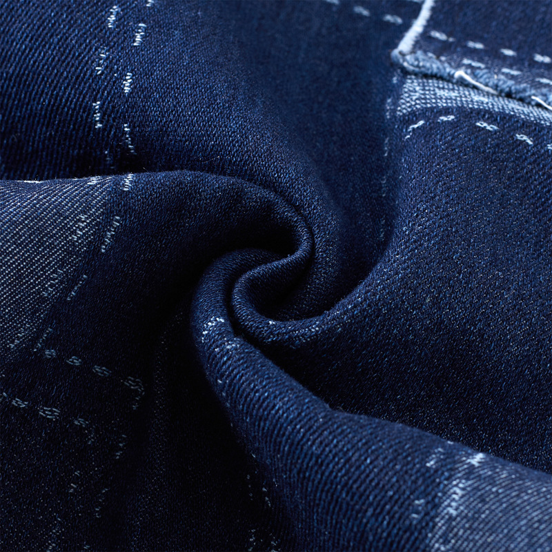 Herrenbekleidung Patchwork-Jeans mit weitem Bein und mehreren Taschen, Retro-Street-Jeans mit lockerer Silhouette, Arbeitshose für Männer und Frauen_voghion.com