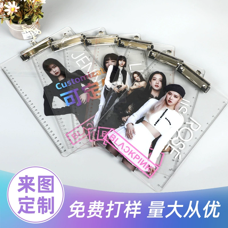 BLACKPINK прозрачная папка для женской группы, папка с вкладными листами из креативных материалов формата А4, папка INS с мультяшными звездами, оптовая продажа