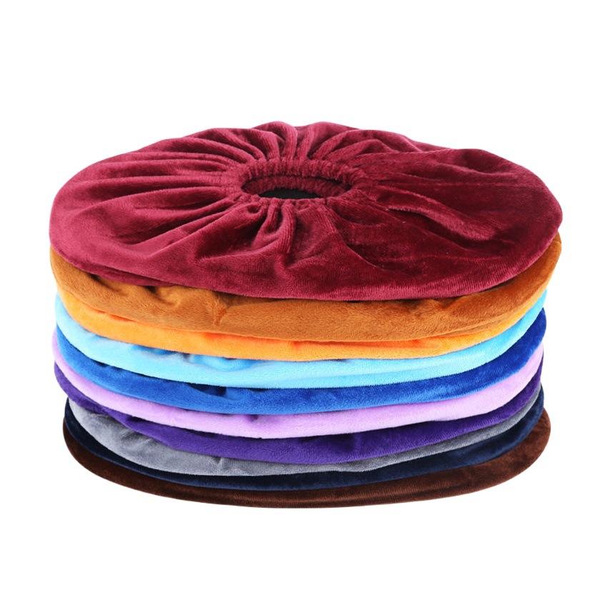 Flannel shoe cover household cloth washable children adult indoor wear-resistant thickened non-slip computer room fabric student