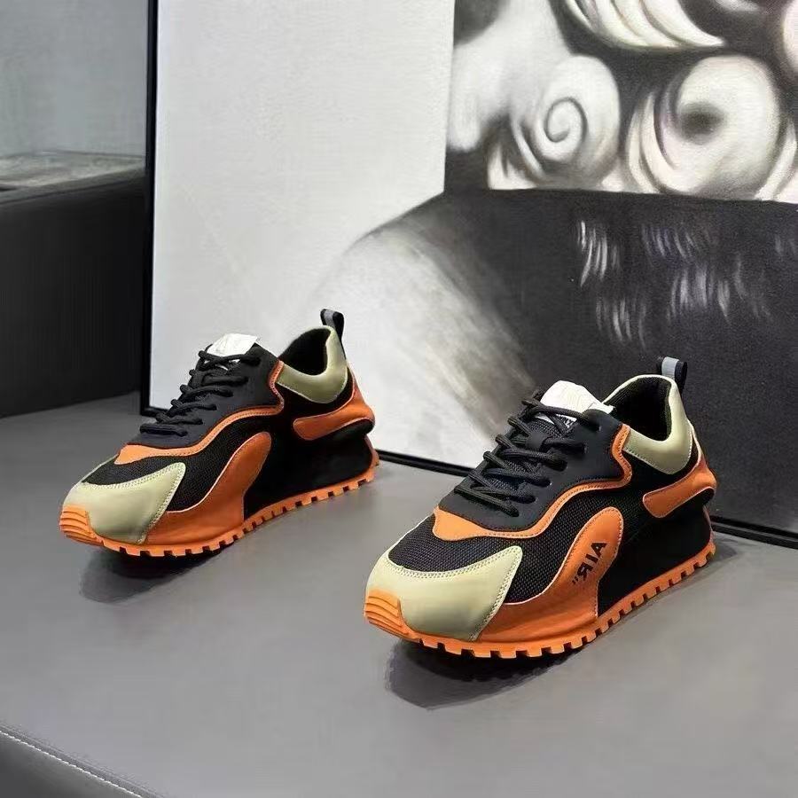 2025 Spring New Men's Shoes, Sports Shoes, Trendy Men's Cloth-Covered Spring and Autumn Running Shoes, Popular Casual Sports Shoes