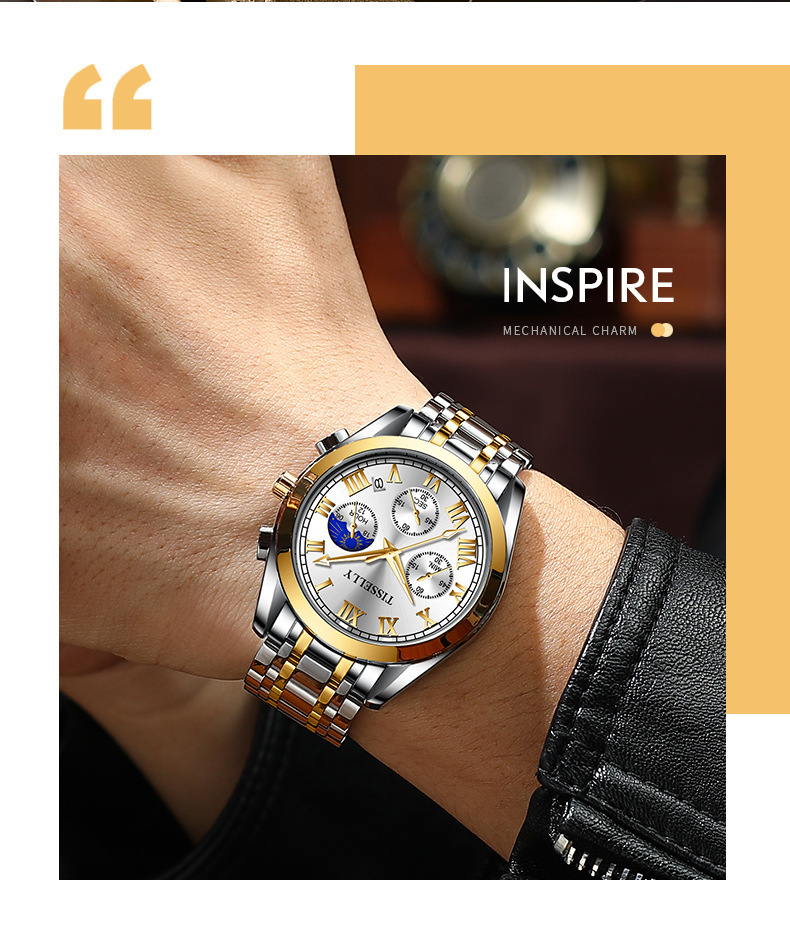 2023 nuovo orologio al quarzo da uomo di vendita caldo calendario orologio da uomo d'affari di moda orologio bagliore impermeabile_voghion.com