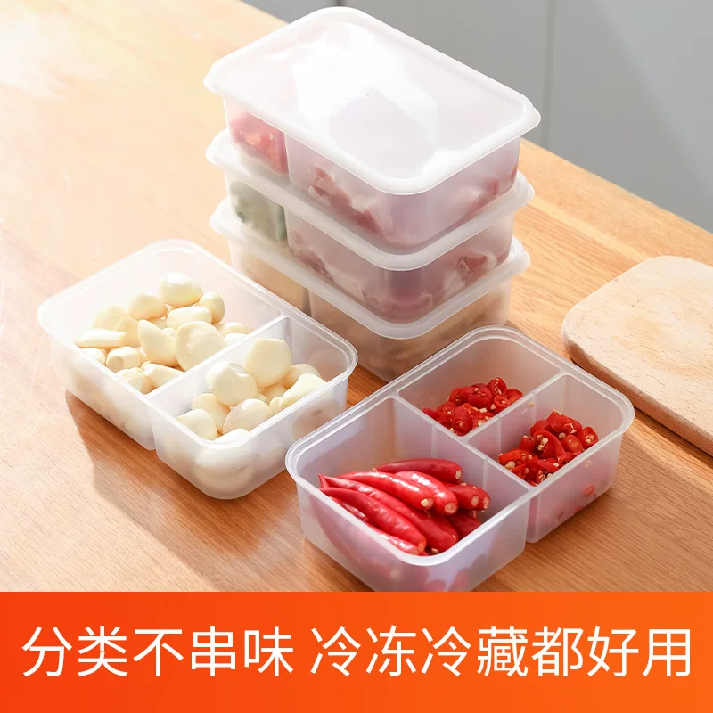 Коробка для сохранения пищи холодильника, морепродукты, замороженное мясо, анти-склонность, разделительные коробки, фрукты, овощи, имбирь и чеснок