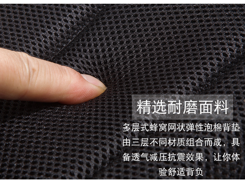 New Cross-Border Men's Backpack Large Capacity Oxford Fabric Backpack Printed LOGO Business Computer Backpack Travel Bag