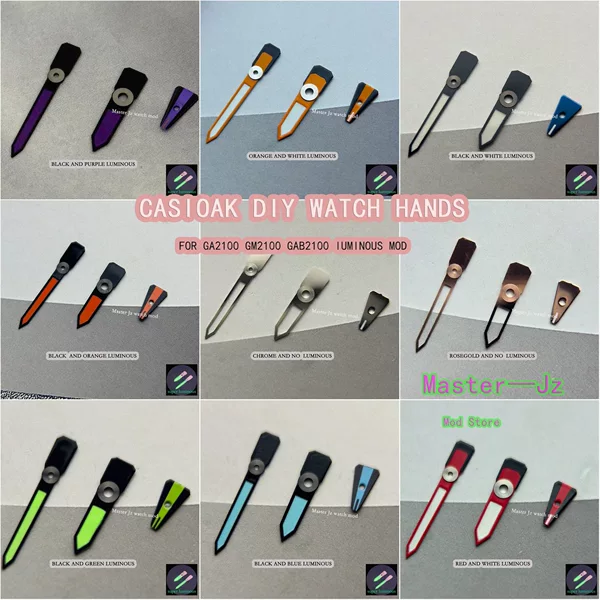 Suitable for Farmhouse Oak Ga-2100 Watch Needle C1 Japanese Super Luminous Metal Colorful Pointer Modification Accessories