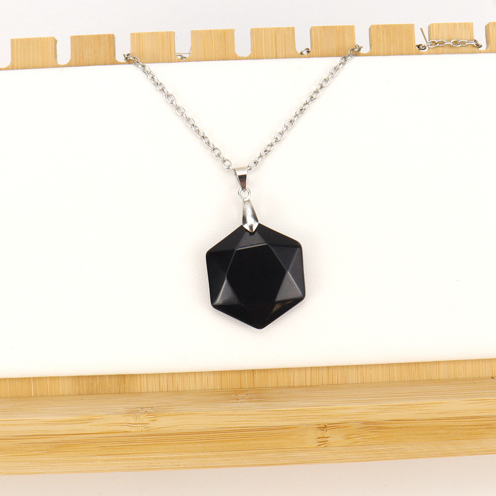 Simple Style Water Droplets Crystal Handmade Pendant Necklace 1 Piece