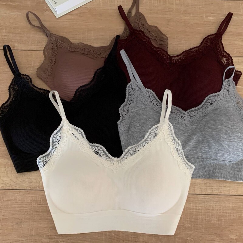 New Threaded Cotton Pure Desire Seamless Underwear Push-Up Anti-Sagging Sexy Lace Beautiful Back Underwear for Women with Small Breasts