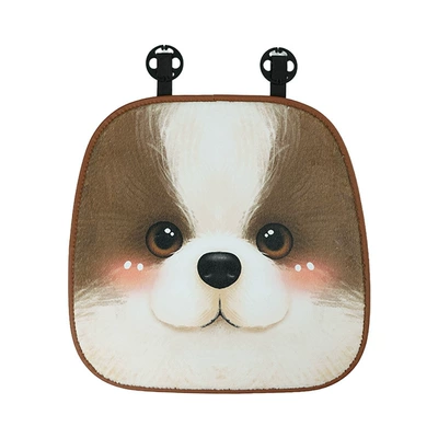 warm and thickened car seat — Seat cushion, seat cover - rabbit-fur-three-dimensional-xishi-dog-cushion-front-row