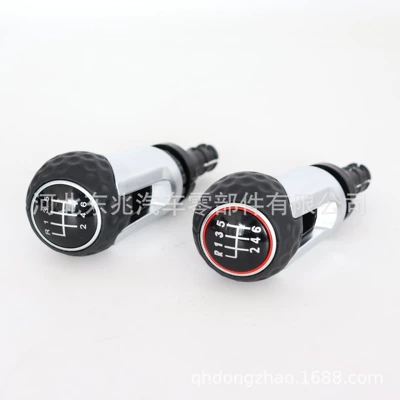 Cab and accessories wrapped leather single ball shift
