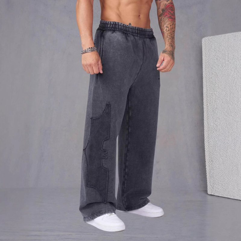 Youngla Collaboration with Batman Men's Sports Pants American Casual Trendy Casual Pants Jogging Fitness Straight-Leg Pants Youngla Collaboration with Batman Men's Sports Pants American Casual Trendy Casual Pants Jogging Fitness Straight-Leg Pants