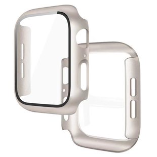 Suitable for Apple Watch case PC + tempered film full cover film integrated hard shell iwatch6/5/4 generation SE protective shell
