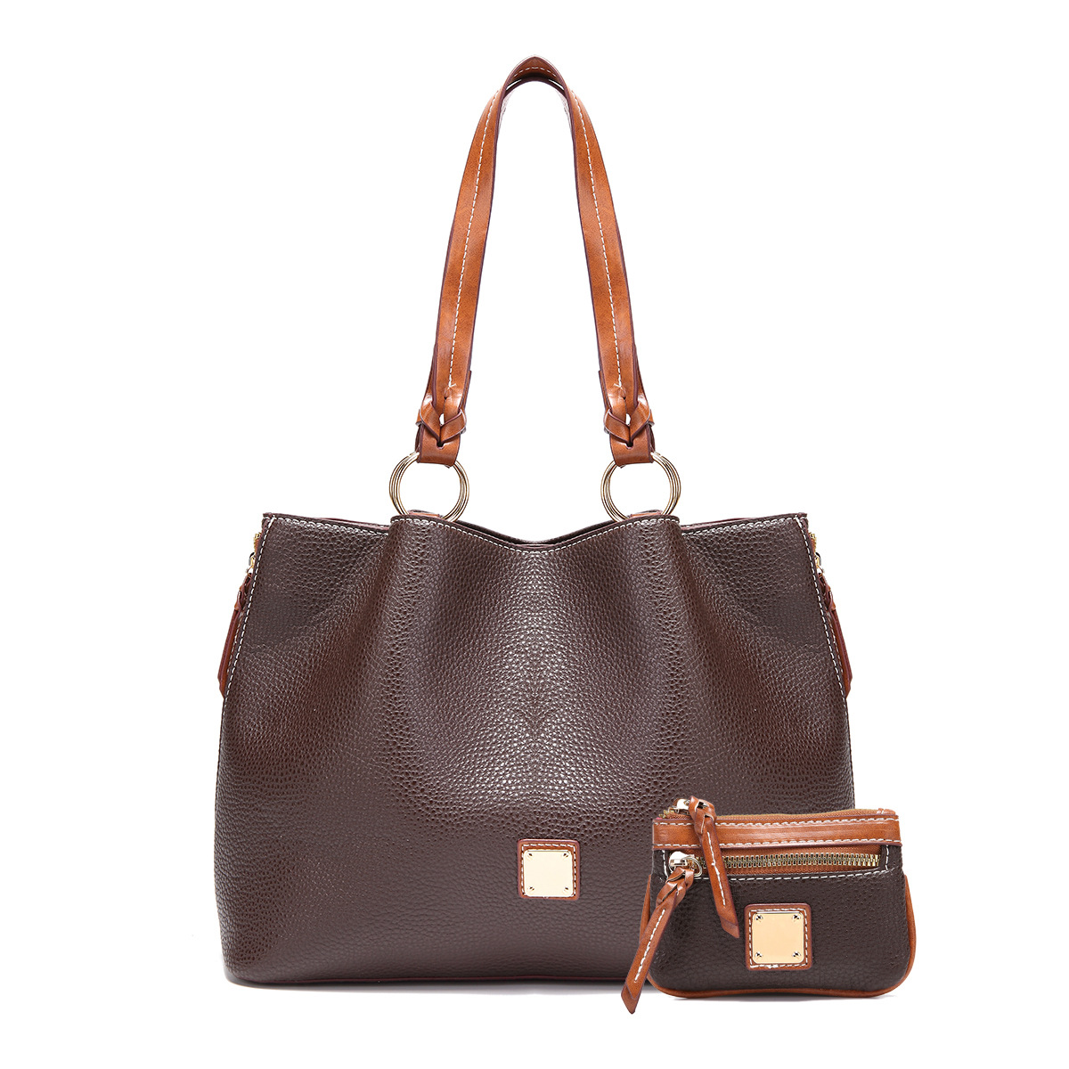 Retro Pebble Lychee Particle Texture Single Shoulder Mother-in-law Women's Bag Large Capacity_voghion.com