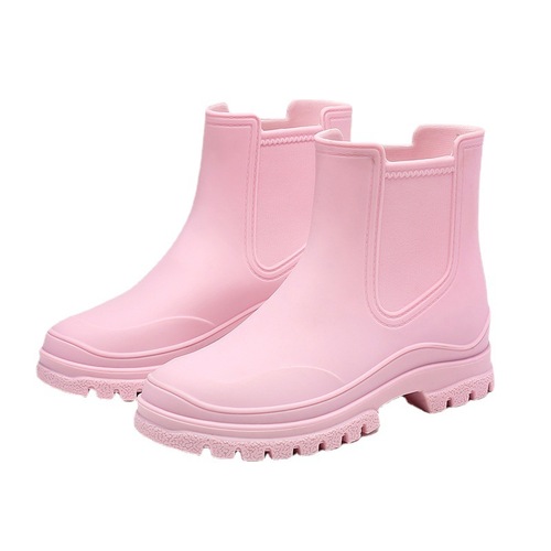 Cross-border fashion Korean style rain boots for women TPR high-grade material water shoes non-slip and wear-resistant kitchen non-slip rubber shoes for women