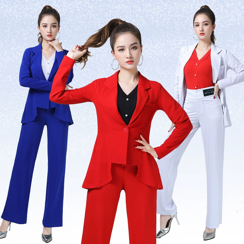 Новый маленький пиджак женский летний тонкий Jitterba квадратная танцевальная одежда элегантный тонкий маленький костюм Топ для женщин