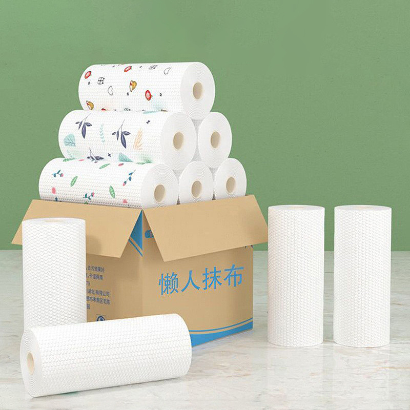 Lazy Rag Wet and Dry Household Cleaning Products Kitchen Paper Special Paper Towel Disposable Dishwashing Cloth Household