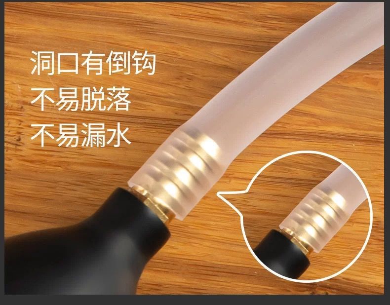 Tea Tray Drainage Hose Set with Suction Bulb Silicone Tubing for Tea Table Water Outlet key features