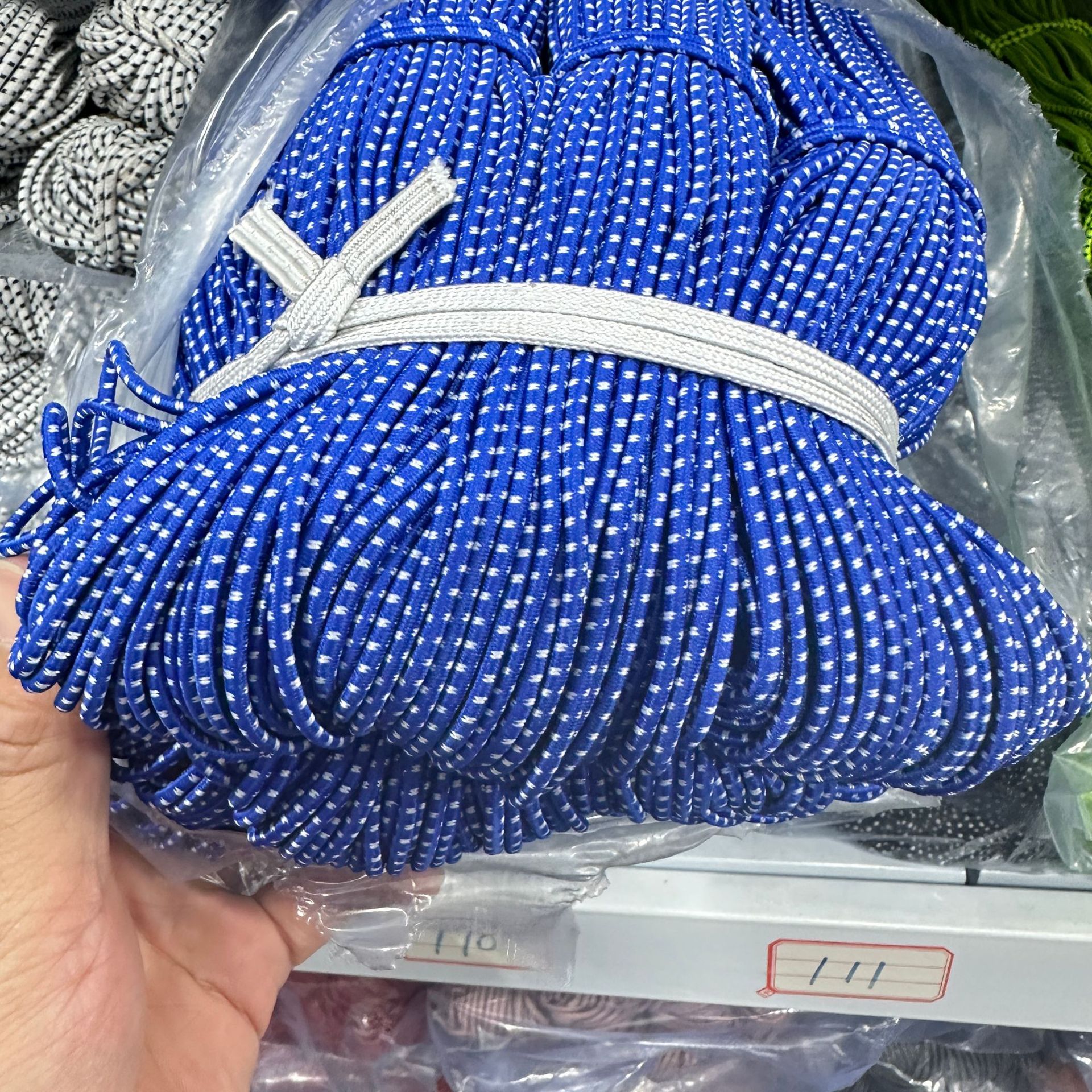 Color redondo elástico 2.5mm látex elástico cuerda de alta elasticidad cuerda de tendón de pluma cuerda elástica