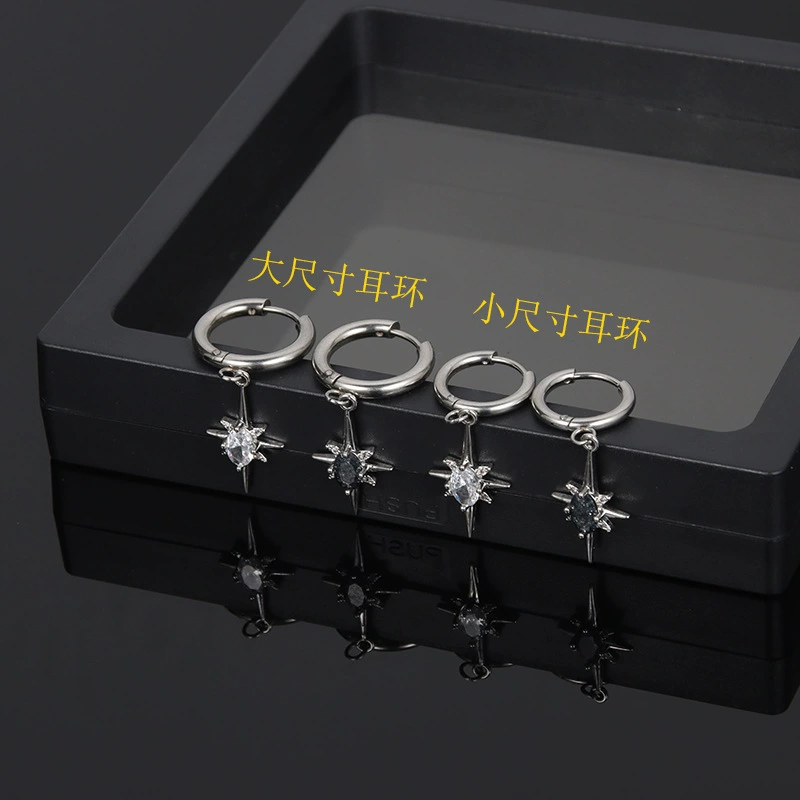 Brand earrings stainless steel