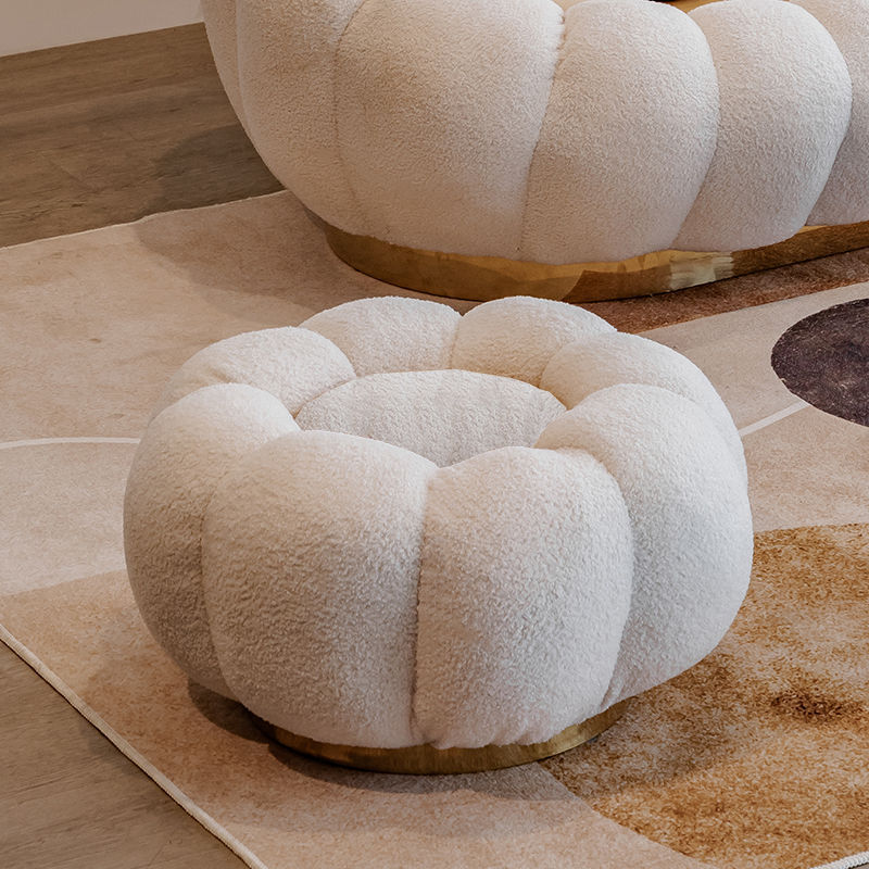 Sofá de calabaza de lujo ligero en línea pequeño dormitorio doméstico sala de estar perezosa encantadora doble sofá de tienda de tatami