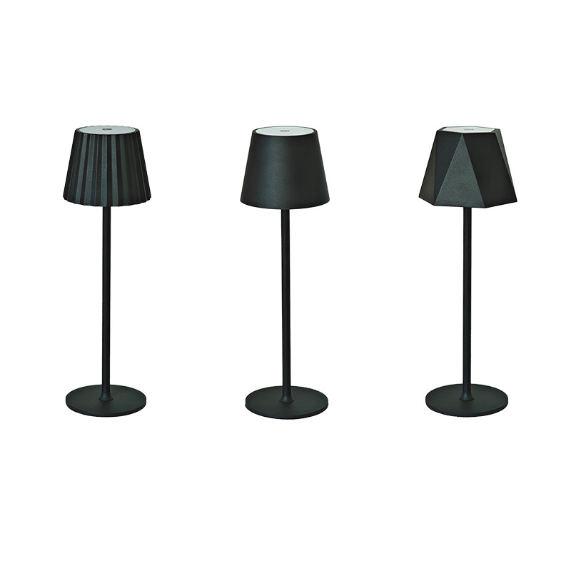 Lámparas de escritorio led de explosión transfronteriza simple retro café atmósfera lámpara de mesa lámpara de mesa touch USB recargable lámpara de escritorio