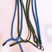 间色花样编织5mm挂绳 金属绳头坚固耐劳 可活动调节