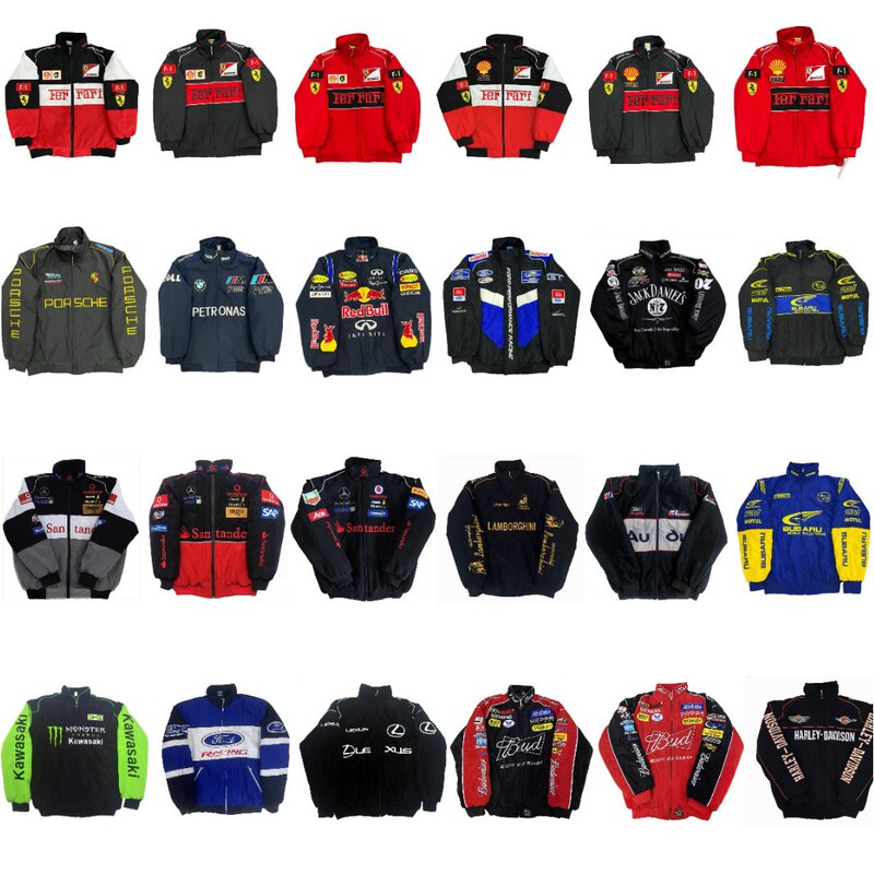 F1 Racing Suit European and American Style Cycling Suit Motorcycle Motorcycle Suit F1 Jacket Embroidered Jacket Trendy Cool Baseball Uniform Customization F1 Racing Suit European and American Style Cycling Suit Motorcycle Motorcycle Suit F1 Jacket Embroidered Jacket Trendy Cool Baseball Uniform Customization