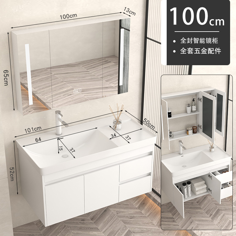 gabinete de baño de madera sólida baños cerámicos todo en una bañera lavabo tipo pared lavabo gabinete combinación lavabo grande lavabo