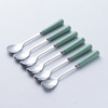 Fruit fork stainless steel, set, ceramics, fruit high quality storage system, light luxury style