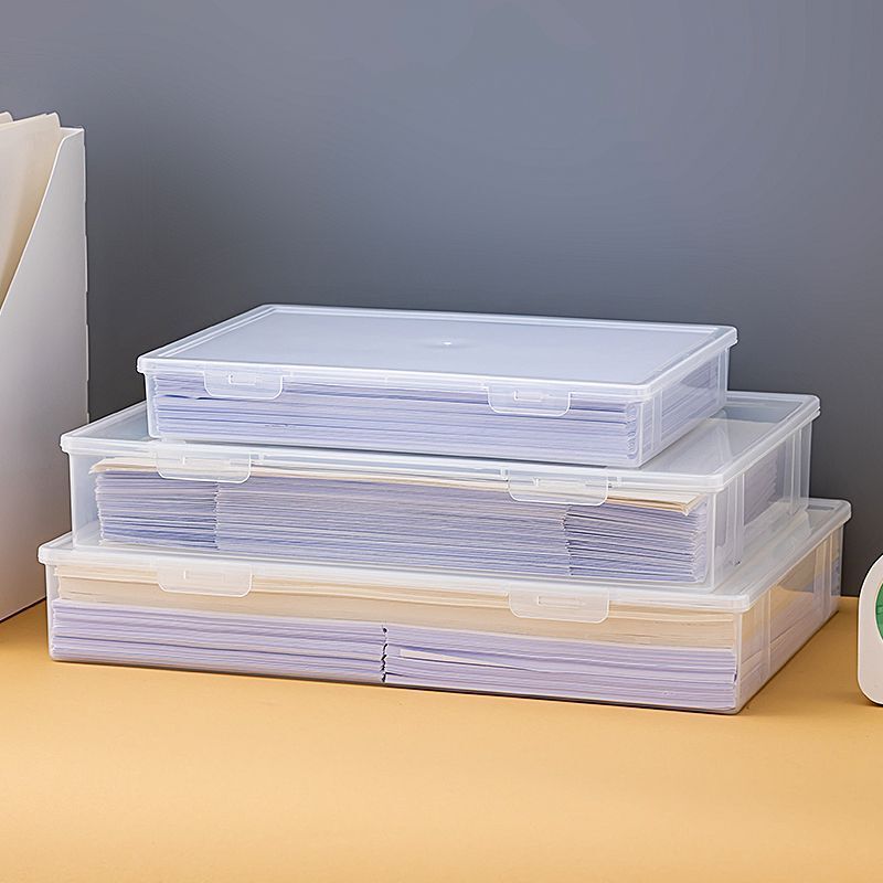 8Ka3 Storage Box for Storing Transparent Important Documents and Materials, Large Capacity for Home and Office Desktop Use 8Ka3 Storage Box for Storing Transparent Important Documents and Materials, Large Capacity for Home and Office Desktop Use