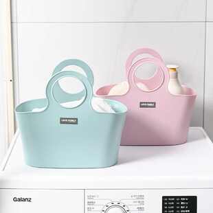 Handheld plastic storage basket for bath for students