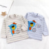 baby clothes Spring and autumn payment Cotton Infants 0-3 winter Base coat stripe men and women children Long sleeve T-shirt