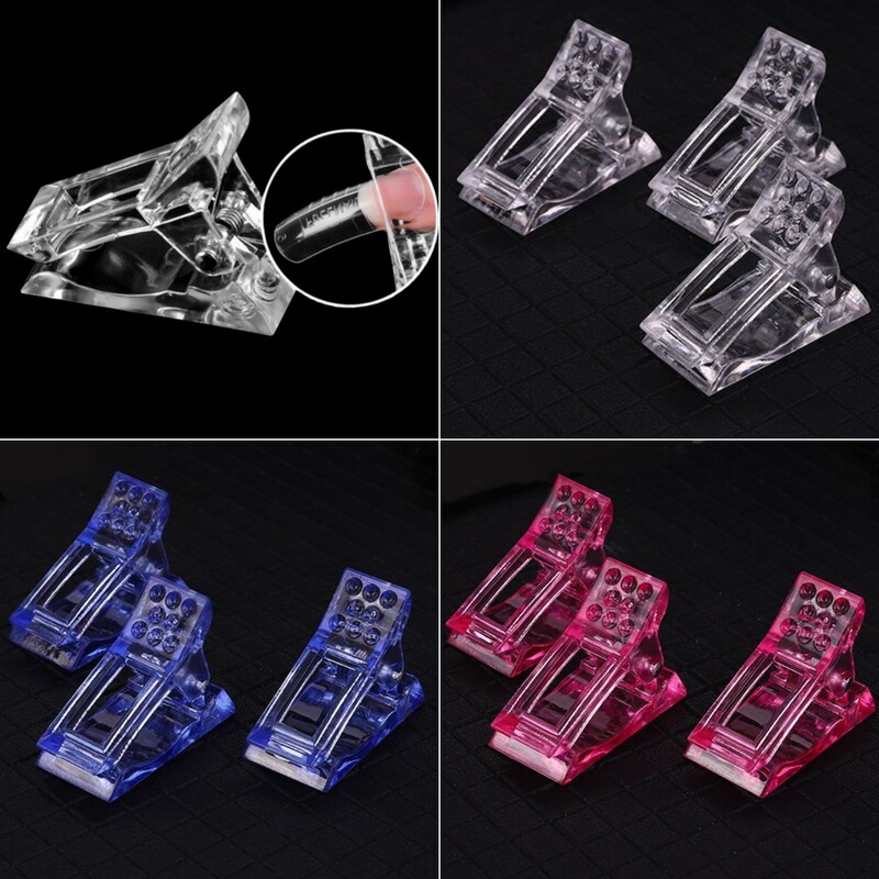 Nail fast clip nail extension styling clip fixing auxiliary tool firm clamping nail transparent acrylic