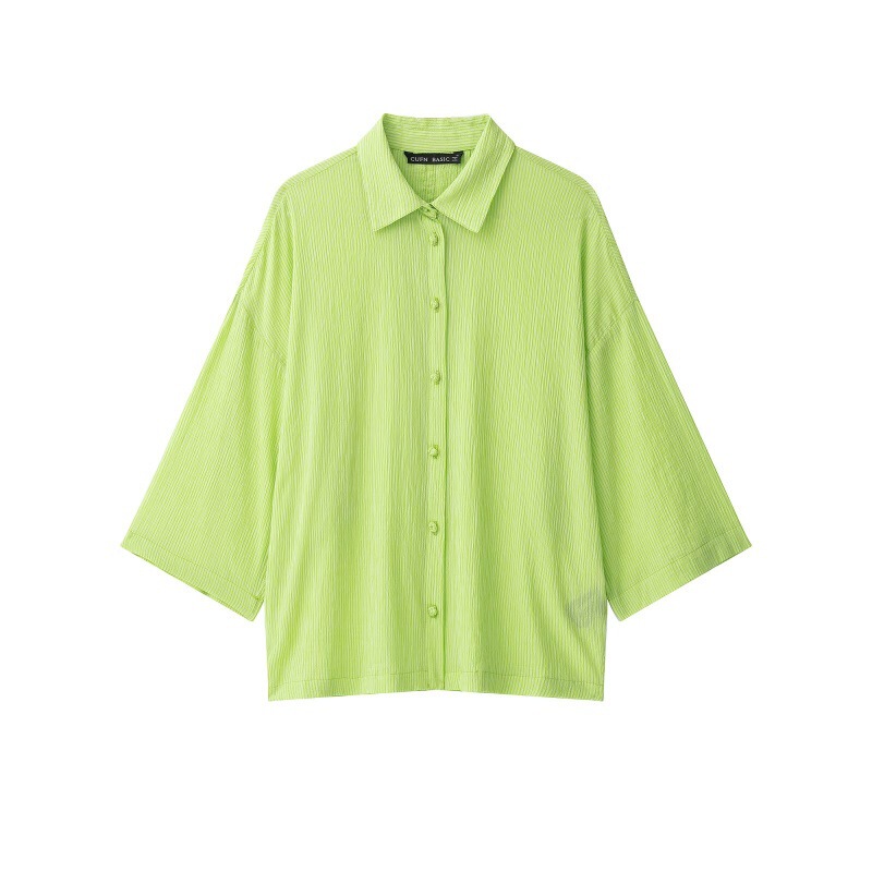PB&ZA Cross-Border European and American Women's Clothing 2026 New Elbow-Length Sleeve Turn-Down Collar Loose Fashionable Shirt 4786268 PB&ZA Cross-Border European and American Women's Clothing 2026 New Elbow-Length Sleeve Turn-Down Collar Loose Fashionable Shirt 4786268