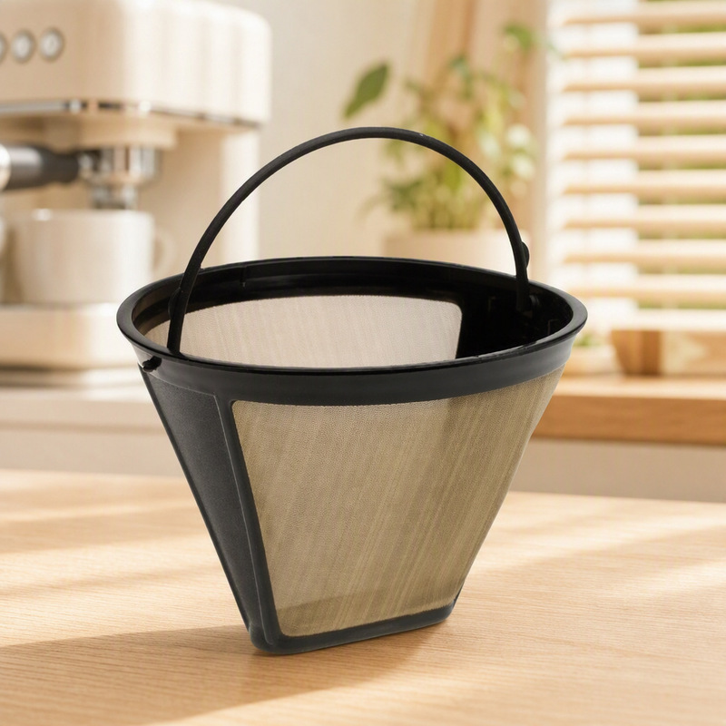 Cuisinart Gold Reuse Coffee Filter # 4 Permanent Replacement Stainless Steel Mesh for Thermomix. Cuisinart Gold Reuse Coffee Filter # 4 Permanent Replacement Stainless Steel Mesh for Thermomix.