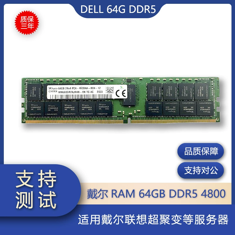 Оперативная память для Dell 64 ГБ DDR5 4800/5600 МГц DIMM ECC (RECC)