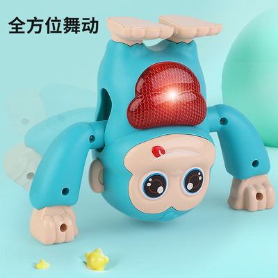 baby Toys Roll children Electric Voice control Tipping monkey baby crawl Puzzle girl Somersaults Monkey