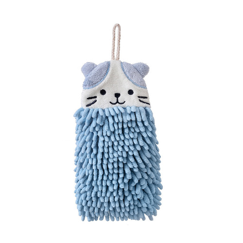 Japanese Snow Neuter Wall-Mounted Hand Towel Cute Cartoon Handkerchief Strong Absorbent Quick-Dry Kitchen Bathroom Thick Towel