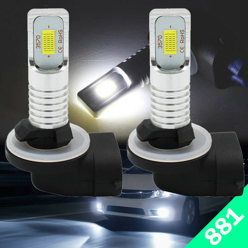 Luz de motocicleta 3570 881 80W 6000K luz blanca brillante decodificación de luz de niebla delantera LED de automóvil image 1