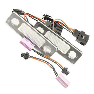 lights, black cotton, 2 pieces, License plate lamp