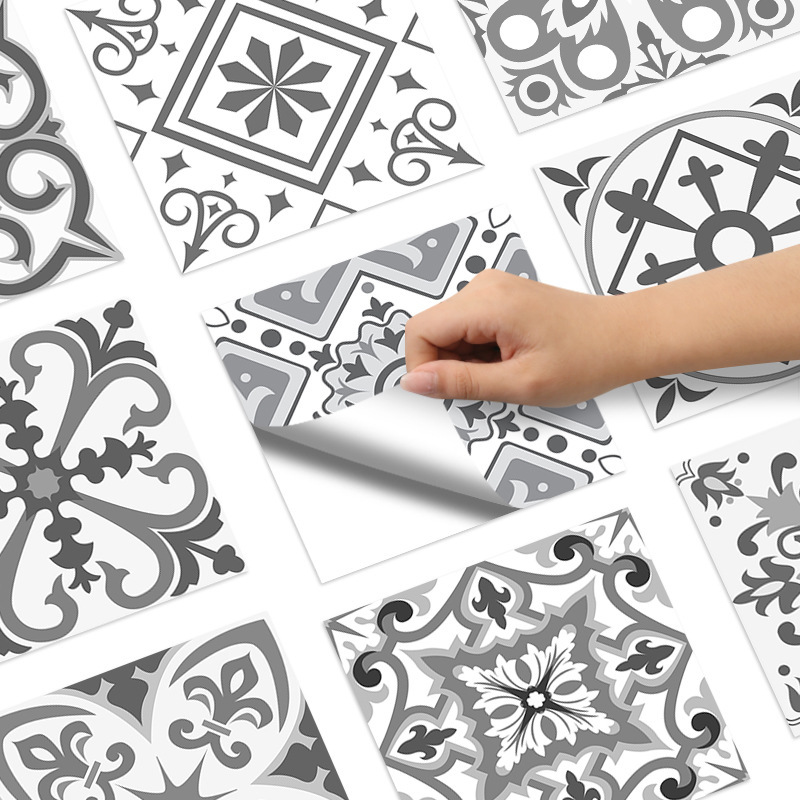 Cross-border DIY color wall stickers kitchen bathroom waterproof decorative tile stickers house renovation renovation stickers wholesale