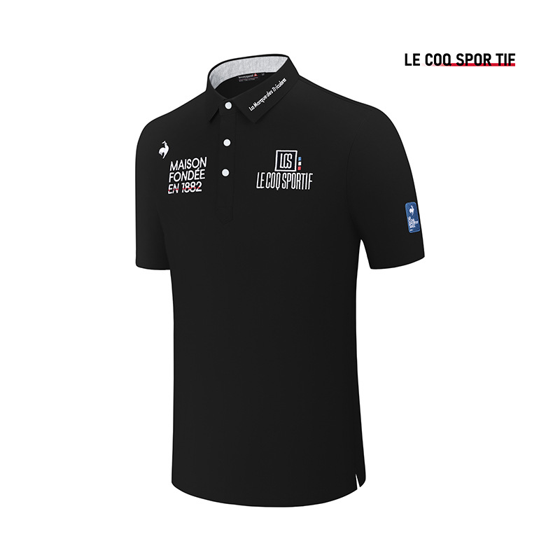 [Cross-Border] Lcs Golf Short-Sleeved Men's Summer Polo Shirt Golf Elastic Breathable Sports T-Shirt # 2501