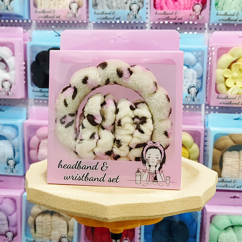 Nueva esponja de lavado de cara de Amazon, diadema de nubes, maquillaje de belleza, diadema de todo fósforo, diadema, horquilla, juego de caja de regalo