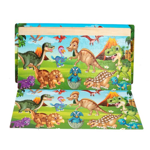 Wooden wooden children's infant and early education educational puzzle 120 piece jigsaw puzzle toy street stall hot sale manufacturer
