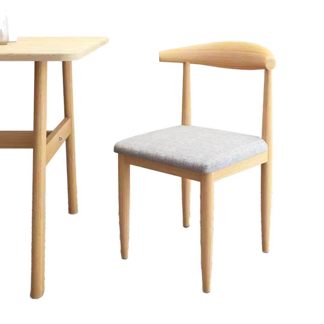 Silla de comedor, taburetes domésticos, mesa de comedor moderna y minimalista, silla de corn de hierro forjado, silla de recepción comercial, silla de oficina
