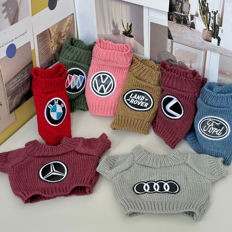 Car Logo Clothing 30cm Teddy Bear Doll Sweater Cotton Doll Replacement Outfit Doll Clothes