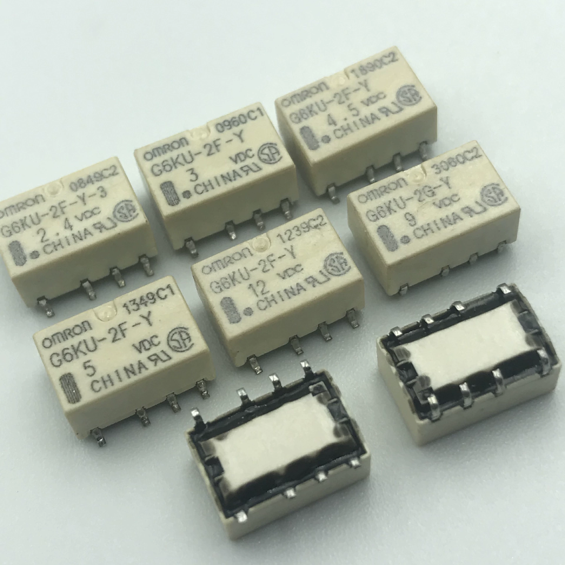 G6KU-2G-Y G6KU-2F-Y 2,4 В постоянного тока 3 В постоянного тока 4,5 В постоянного тока 5 В постоянного тока 9 В постоянного тока 12 В постоянного тока 24 В постоянного тока