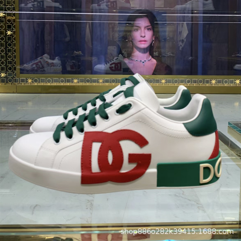 Comercio exterior orden Original D familia Four Seasons casual low-top DG plataforma zapatos de cuero punta redonda talón plano zapatos de viscosa de los hombres Guangzhou bienes