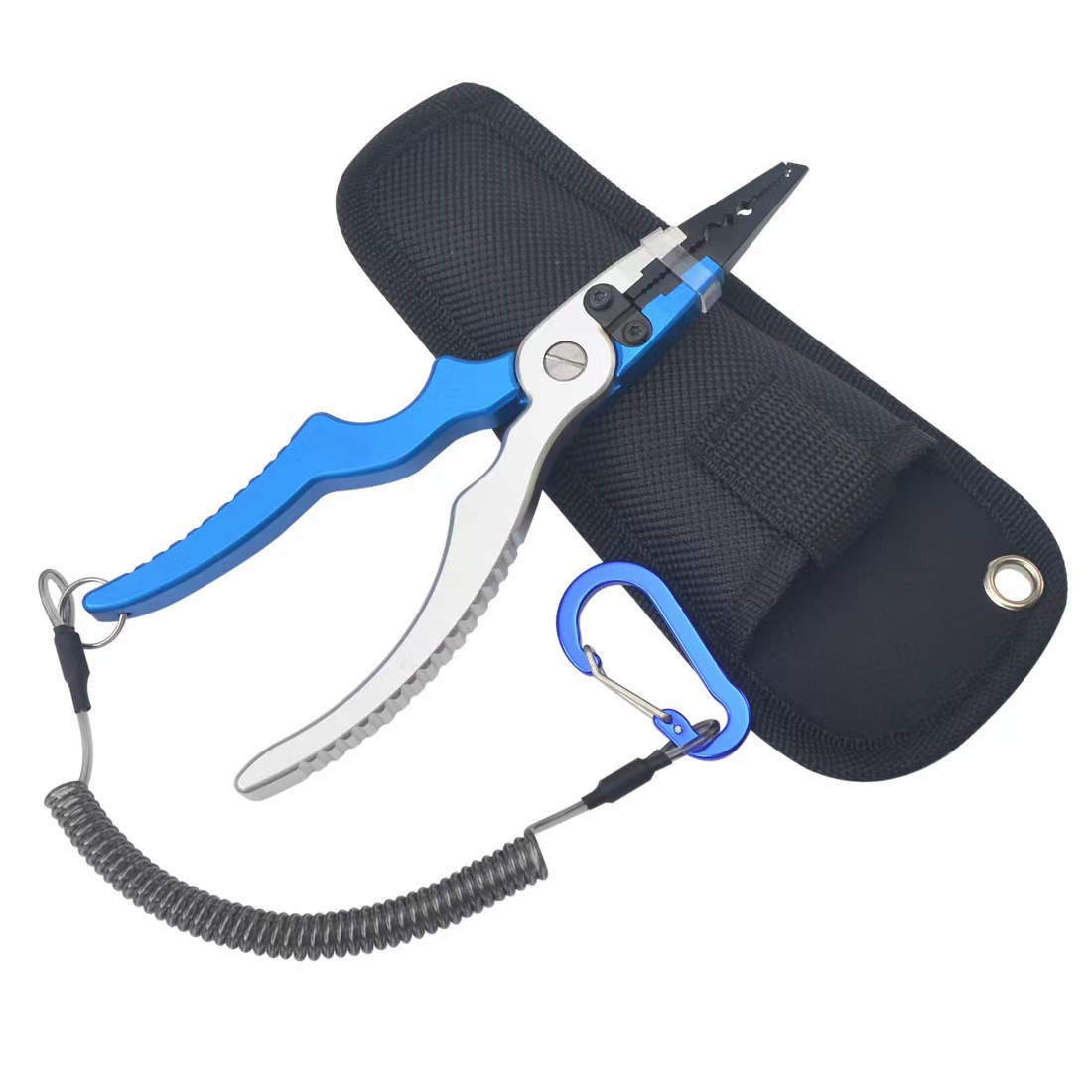 Abrazadera DE CARRETERA DE PLATA azul